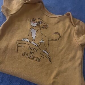 Little But Fierce Kids Bodysuit - Tan